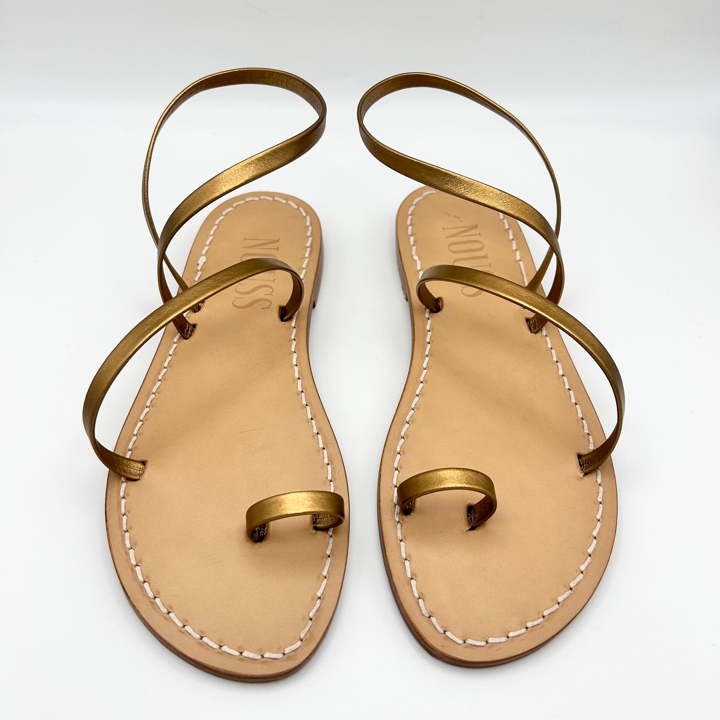 Sandales Femme Cuir Barcelone Bronze - Face