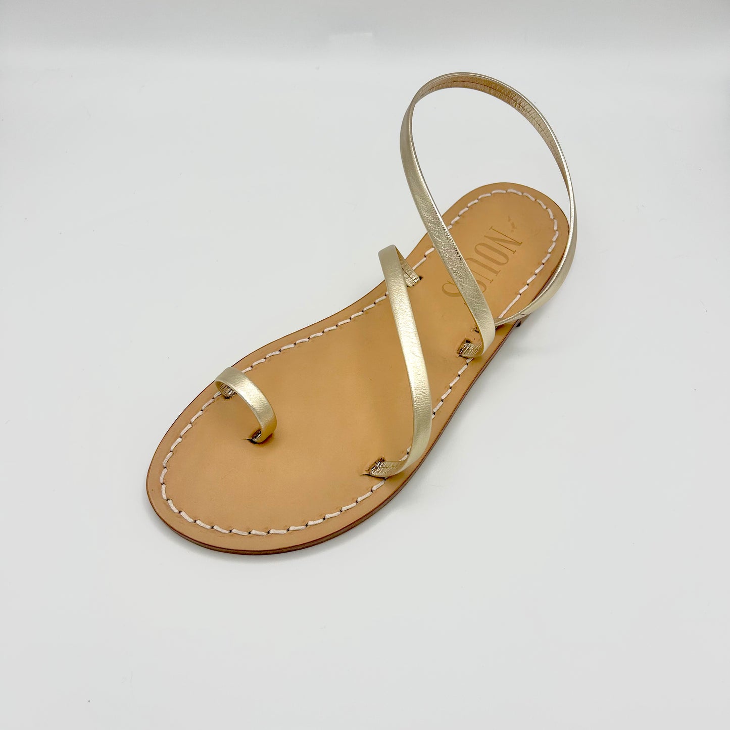 Sandales Femme Cuir Or Barcelone - Cote