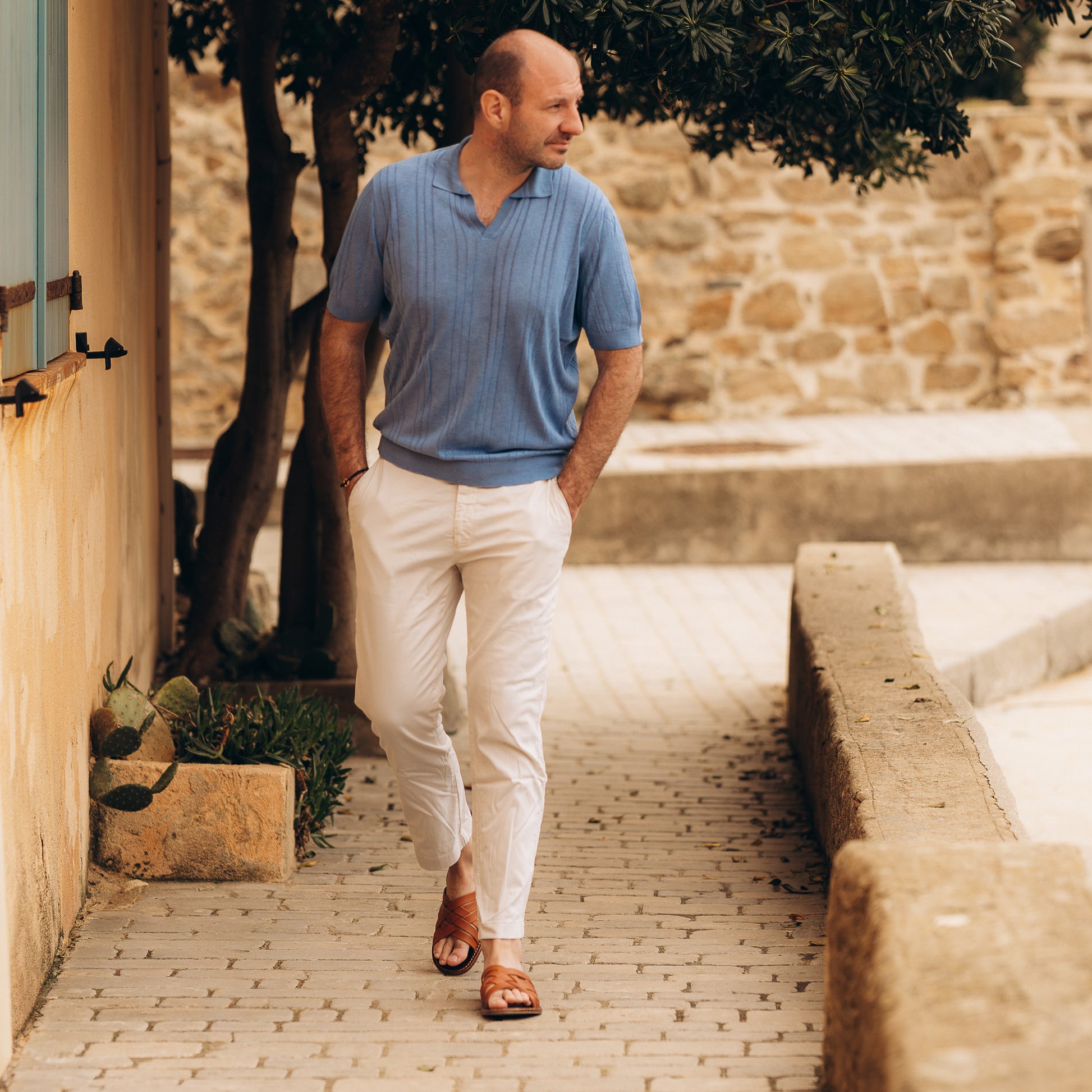 Sandales Cuir Homme Portées