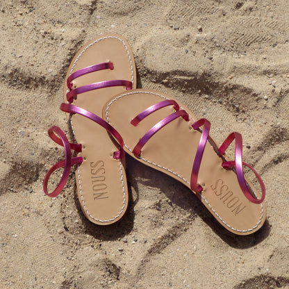 Sandales Femme Cannes Rose - dessus