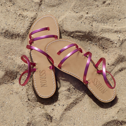Sandales Femme Cannes Rose - dessus