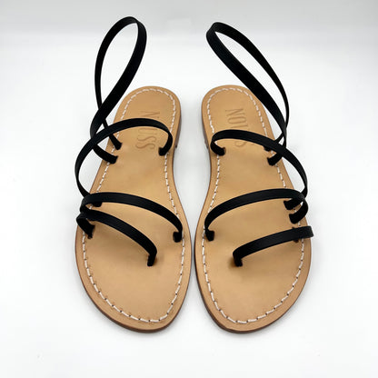 Sandales Femme Cuir Cannes - Noir