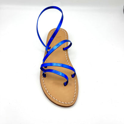 Sandales Femme Cuir Cannes Marine - Face