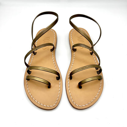 Sandales Femme Cuir Cannes Mordoré - Face