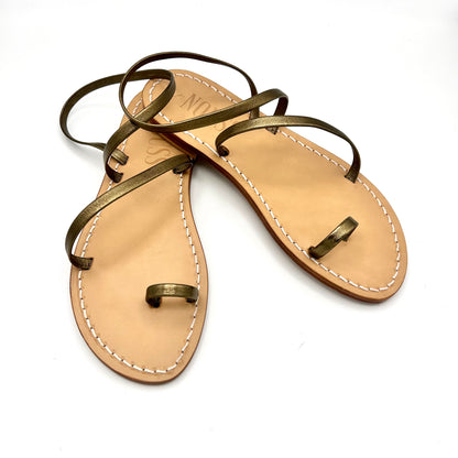 Sandales Femme Cuir Mordore Barcelone - Face empillees