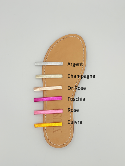 Sandales femme choix couleurs 1